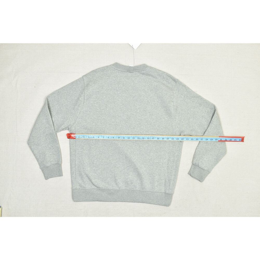 NEW Nike Sportswear Fleece Grey Heather Crewneck Sweatshirt Sz L BV2662-063 Larg - Picture 7 of 8